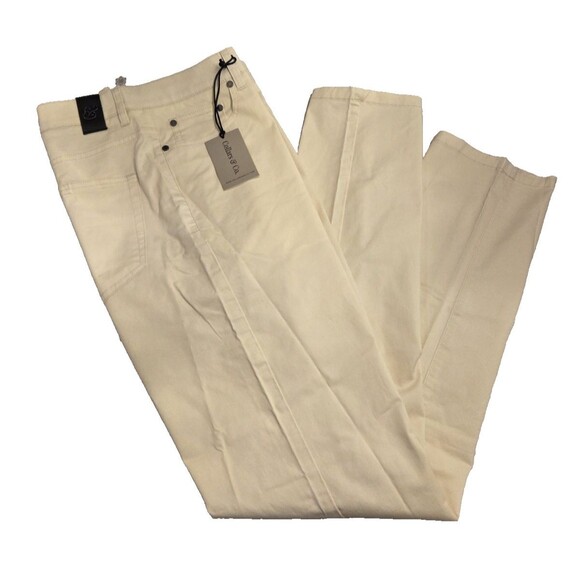 NWT Collars & Co CEO Chino Five Pocket Pants Cotton Stretch Pants Stone 34x32 - Picture 4 of 14